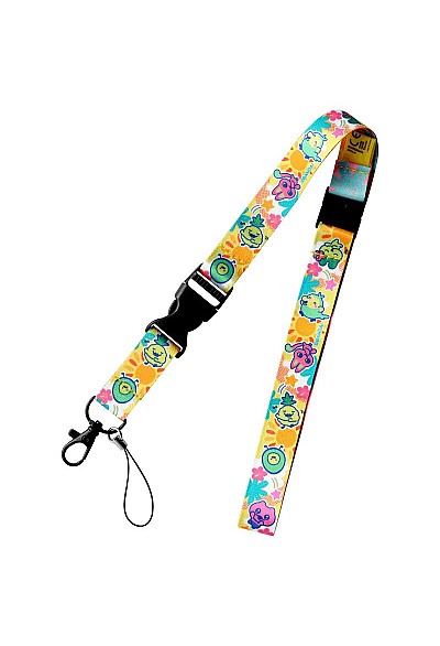 Lanière De Cou (Lanyard) Tamagotchi Paradise Par Bandai - Jaune Intense