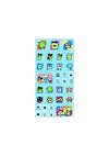 Feuille d'Autocollants Tuiles Tamagotchi Par Bandai - Bleu