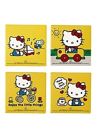 Ensemble De 4 Sous-Verre En Céramique Hello Kitty Par Bioworld