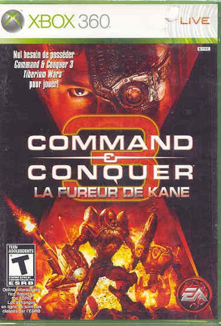 Command And Conquer 3 Kane's Wrath (Francais Seulement) / Xbox 360
