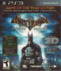 Batman Arkham Asylum Game Of The Year Edition/PS3 Batman Arkham Asylum Game Of The Year Edition/PS3