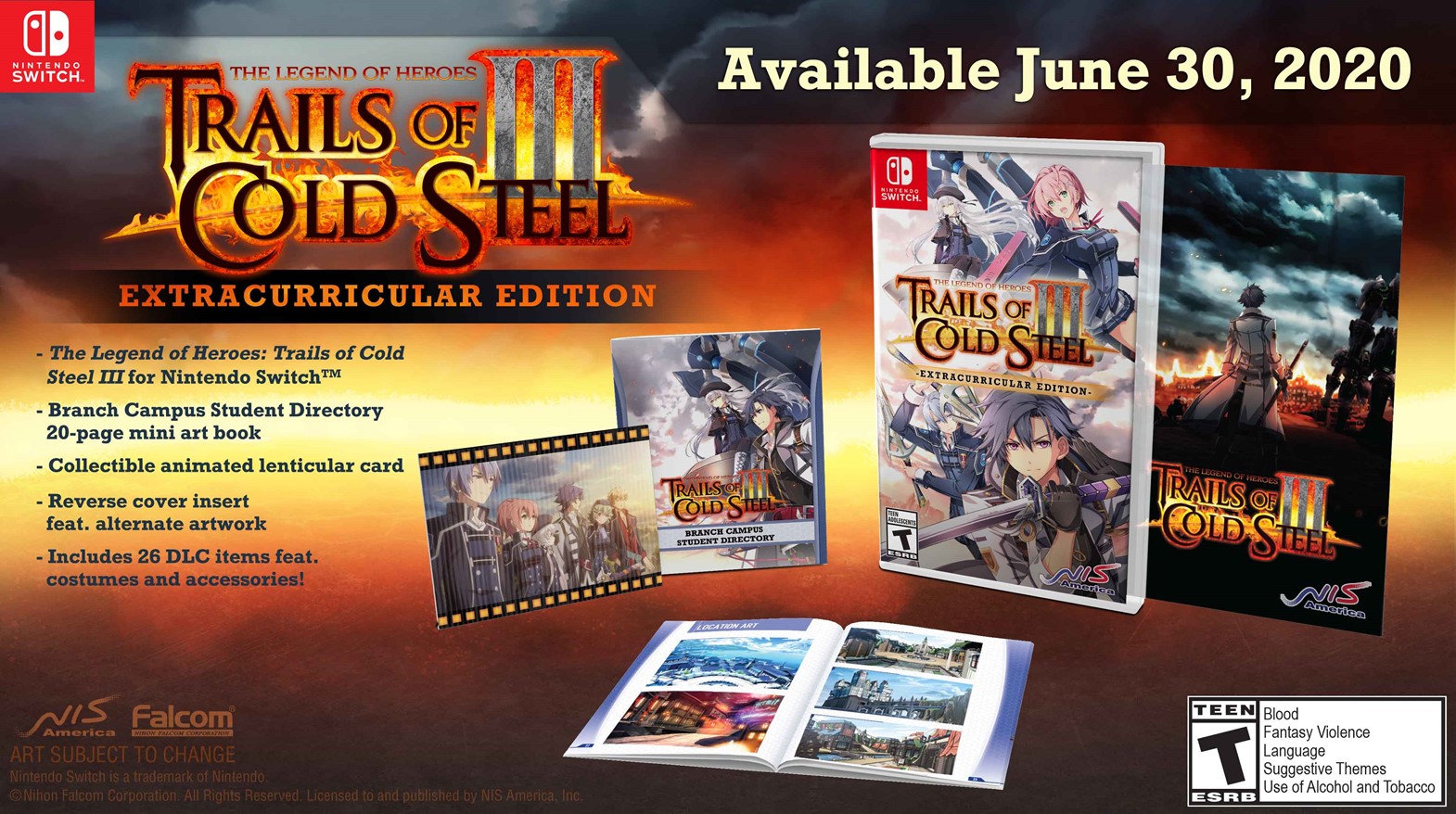 The Legend Of Heroes Trails Of Cold Steel III Extracurricular Edition/Switch