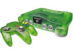 Console N64 / Nintendo 64 Funtastic Avec Expansion Pak / Pack - Jungle Green / Verte Transparente