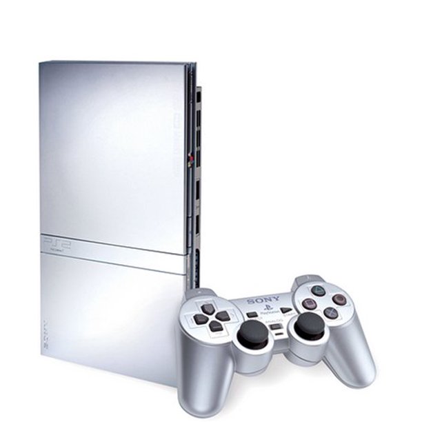 Console Playstation 2 / PS2 Slim -  Argent