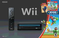 Console Wii Non Retrocompatible GameCube Modèle RVL-101 New Super Mario Bros. Bundle - Noire