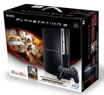 Console PS3 / Playstation 3 Fat 80 GB Retrocompatible PS2 Motorstorm Bundle - 4 Ports USB