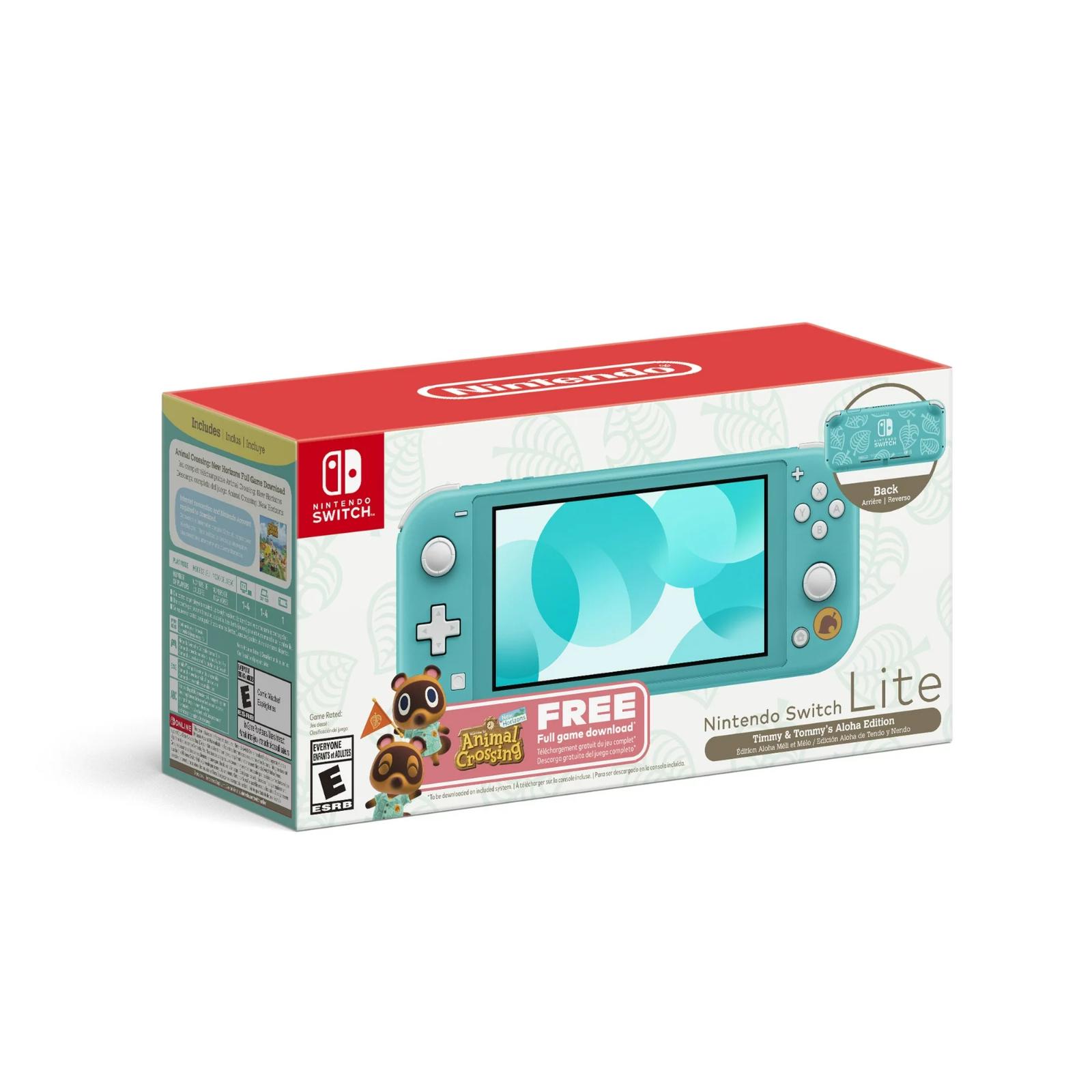 Console Nintendo Switch Lite - Animal Crossing New Horizons Timmy & Tommy's Aloha Edition