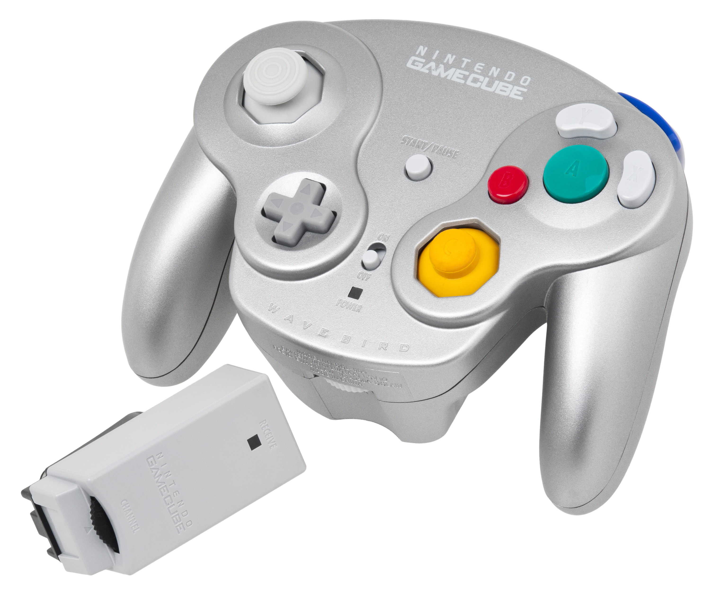 Manette Wavebird Sans Fil Pour Gamecube Officielle Nintendo - Grise