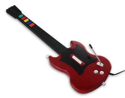 Guitare De Guitar Hero Avec Fil Red Octane Pour PS2 - Rouge