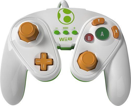 Manette Fight Pad Avec Fil / Classic Controller Pro Pour Wii / Wii U Par PDP - Yoshi