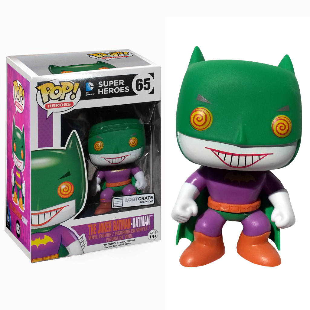 Figurine Funko Pop! Heroes DC Super-Heroes #65 Batman - The Joker Batman Exclusif Lootcrate
