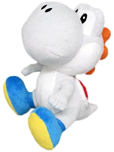 Toutou Super Mario Bros Par Sanei - Yoshi Blanc 20 CM