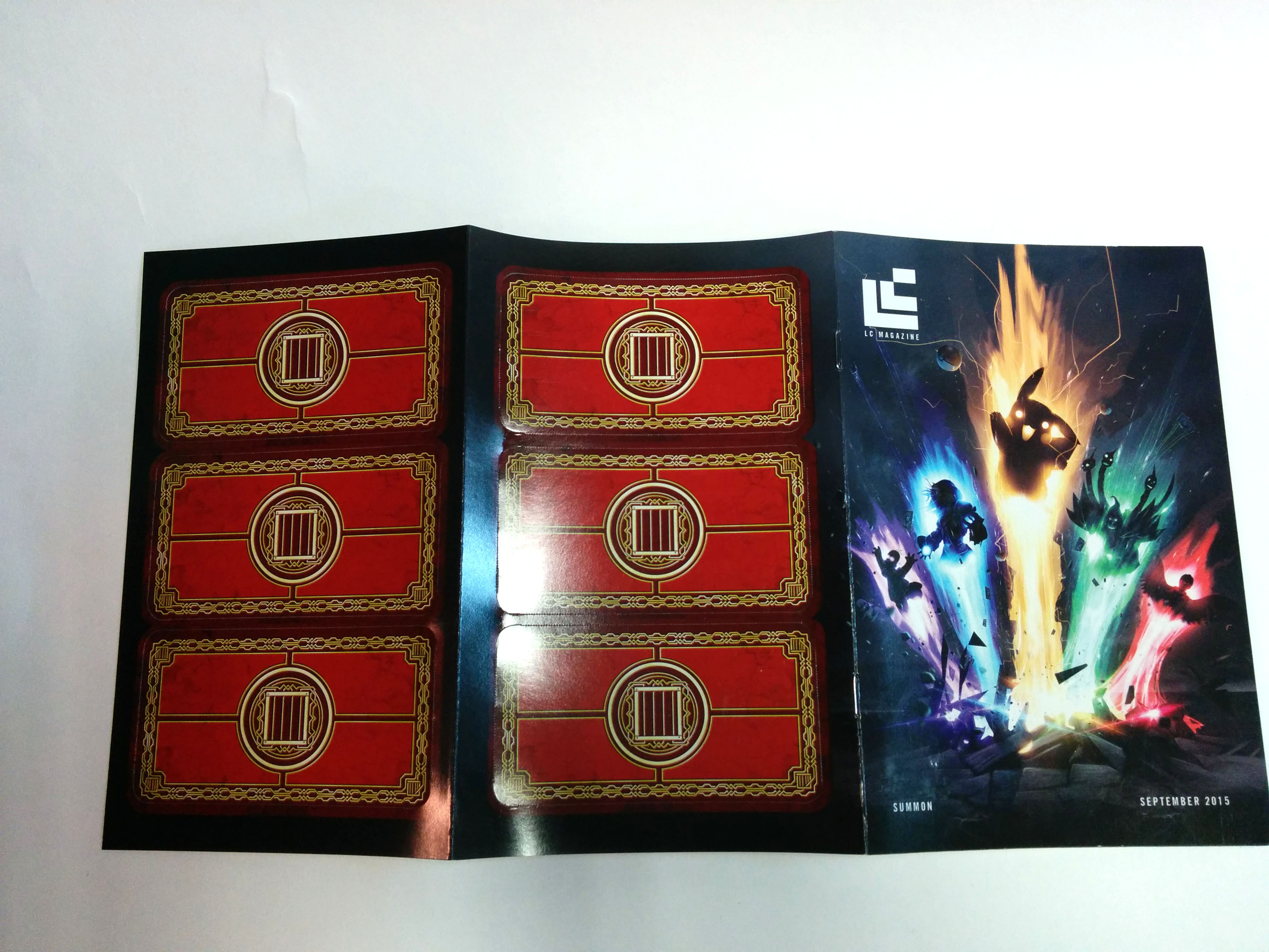 Livret LootCrate Summoner avec mini jeu de cartes