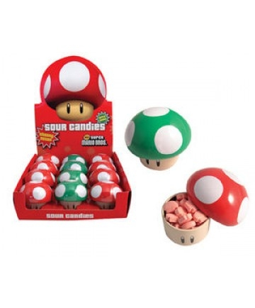 Bonbon Super Mario Boite Champignon Sur Saveur Pomme Ou Cerise
