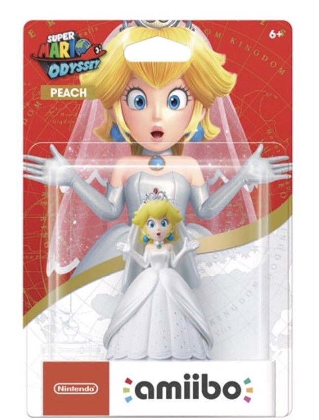 Figurine Amiibo Mario Odyssey - Peach Wedding Outfit