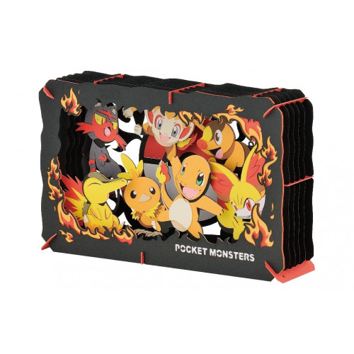 Kit Bricolage Paper Theater Pokemon Par Ensky - Starters Feu