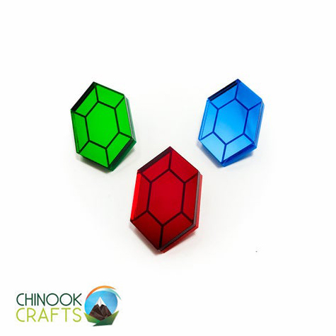 Épinglette (Pin) Legend of Zelda Par Chinook Crafts - Rupee (Différentes Couleurs)