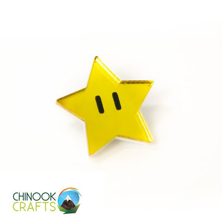 Épinglette (Pin) Super Mario Par Chinook Crafts - Étoile