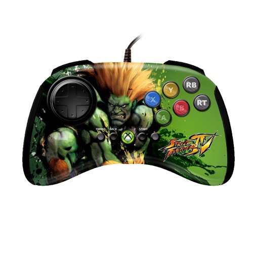 Manette Fight Pad Avec Fil Edition Street Fighter IV Pour Xbox 360 Par Mad Catz - Blanka