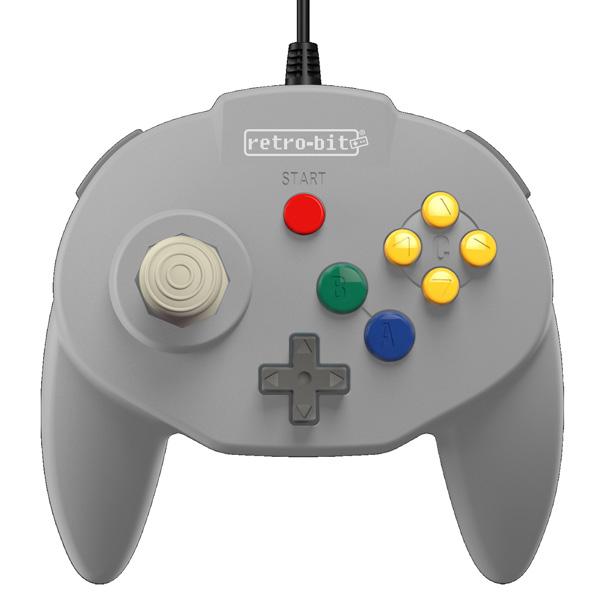 Manette Nintendo 64 / N64 Tribute 64 Par Retro-Bit - Grise