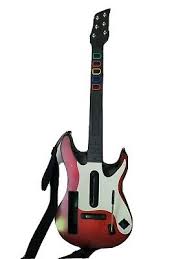 Guitare De Guitar Hero Sans Fil Pour Wii Modèle Guitar Hero 5 - Rouge Et Blanche