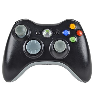 Manette Sans Fil Pour Xbox 360 Officielle Microsoft - Grise Noire