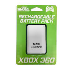 Pile / Batterie Pour Manette Xbox 360 Sans Fil Par Old Skool - Blanche