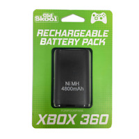 Pile / Batterie Pour Manette Xbox 360 Sans Fil Par Old Skool - Noire