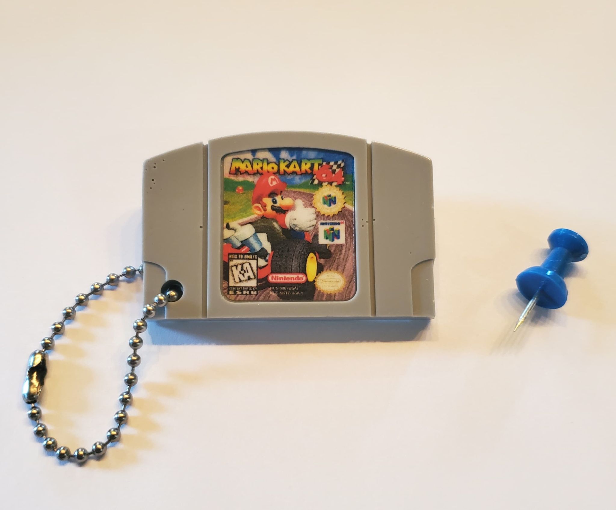 Porte-Clé Mini-Cartouche de N64 Par Chinook Crafts - Mario Kart 64