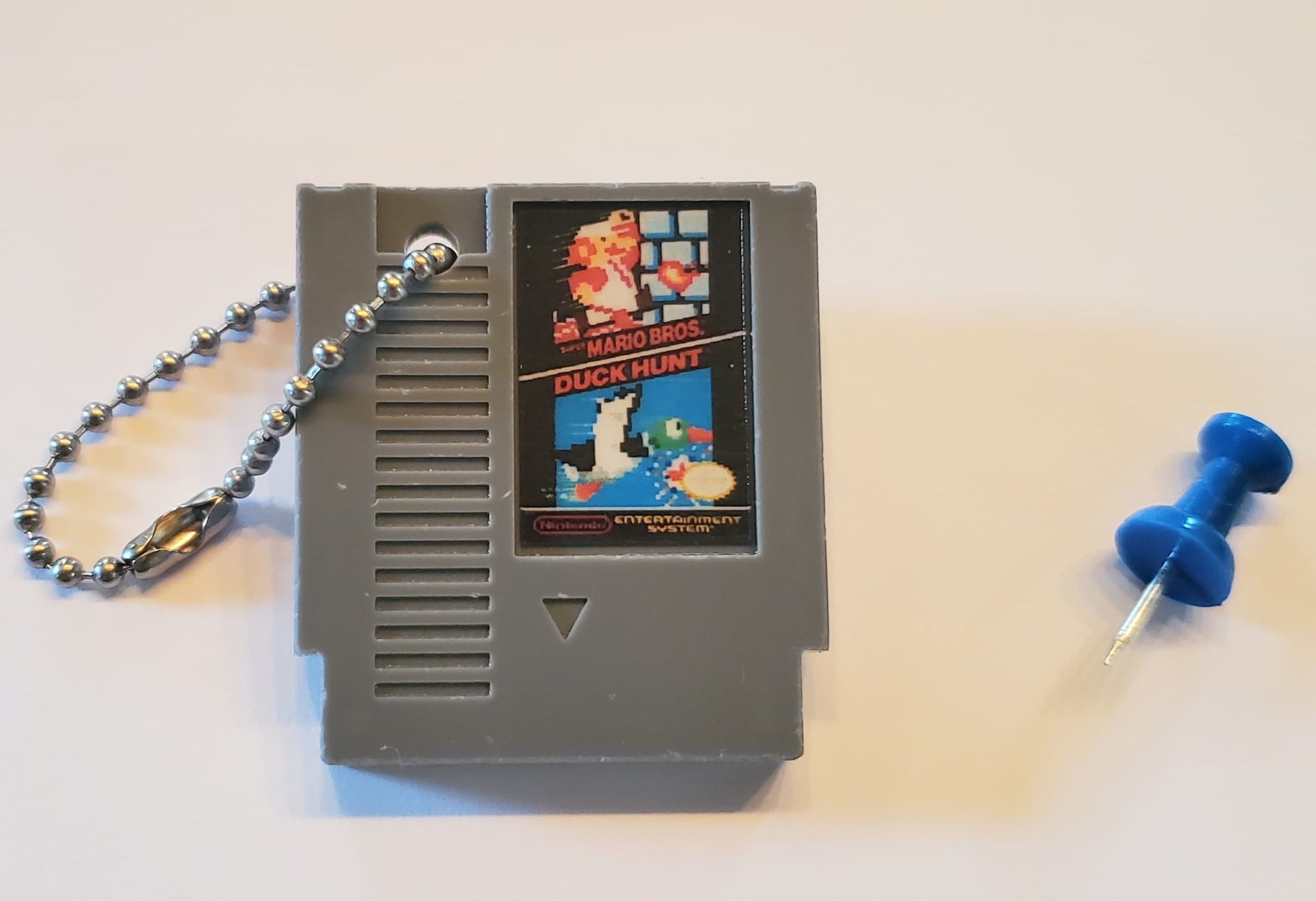 Porte-Clé Mini-Cartouche de NES Par Chinook Crafts - Mario Bros./Duck Hunt