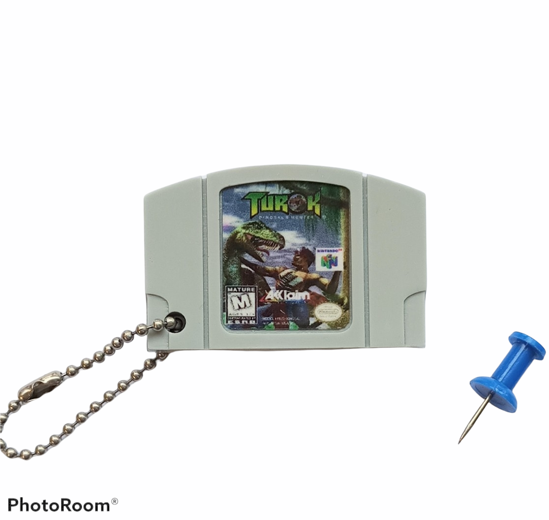 Porte-Clé Mini-Cartouche de N64 Par Chinook Crafts - Turok