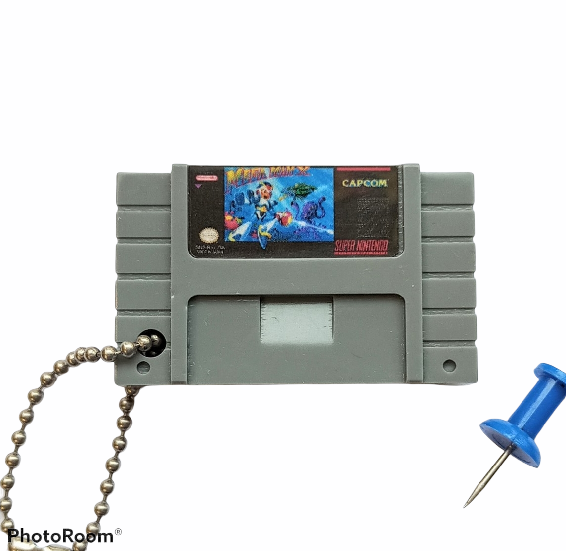 Porte-Clé Mini-Cartouche de SNES Par Chinook Crafts - Mega Man X