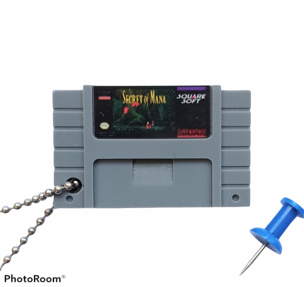 Porte-Clé Mini-Cartouche de SNES Par Chinook Crafts - Secret of Mana