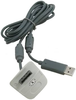 Cable De Recharge Pour Manette Xbox 360 Officiel Microsoft - Gris