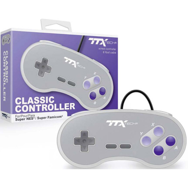 Manette Pour SNES / Super NES Par TTX Tech - Grise