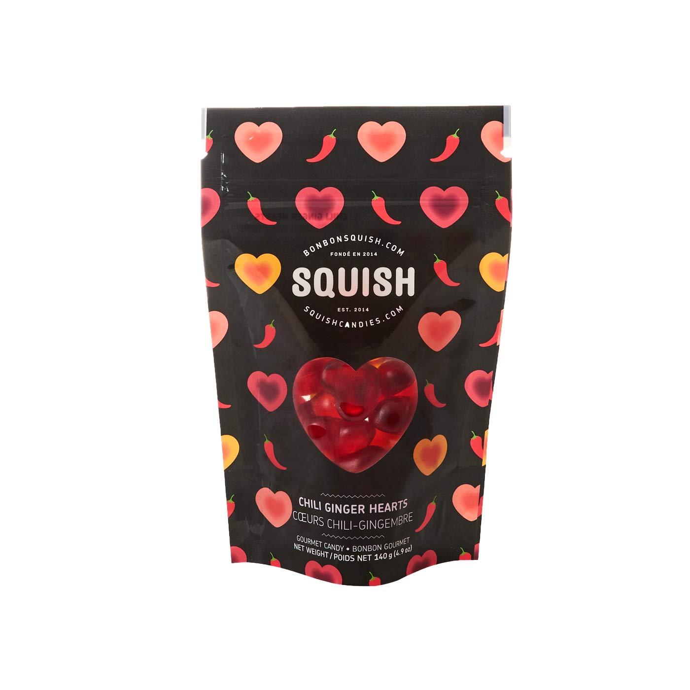 Jujubes Squish - Coeurs Chili-Gingembre