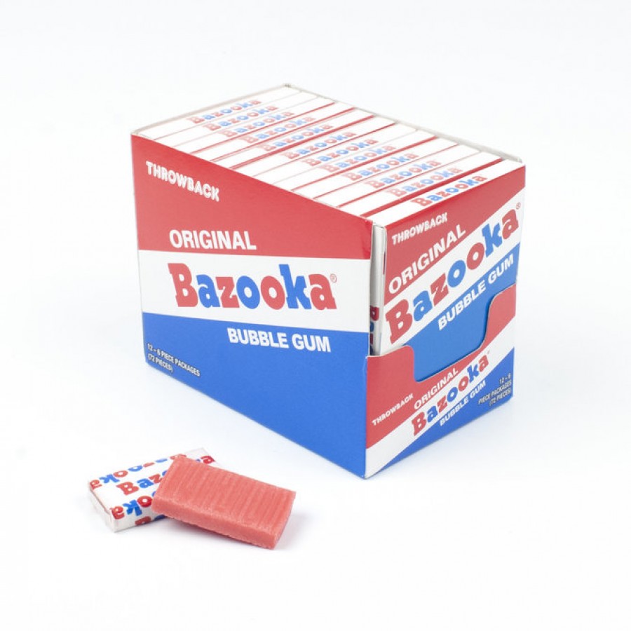 Gomme à Mâcher Bazooka - Paquet de 6 Morceaux