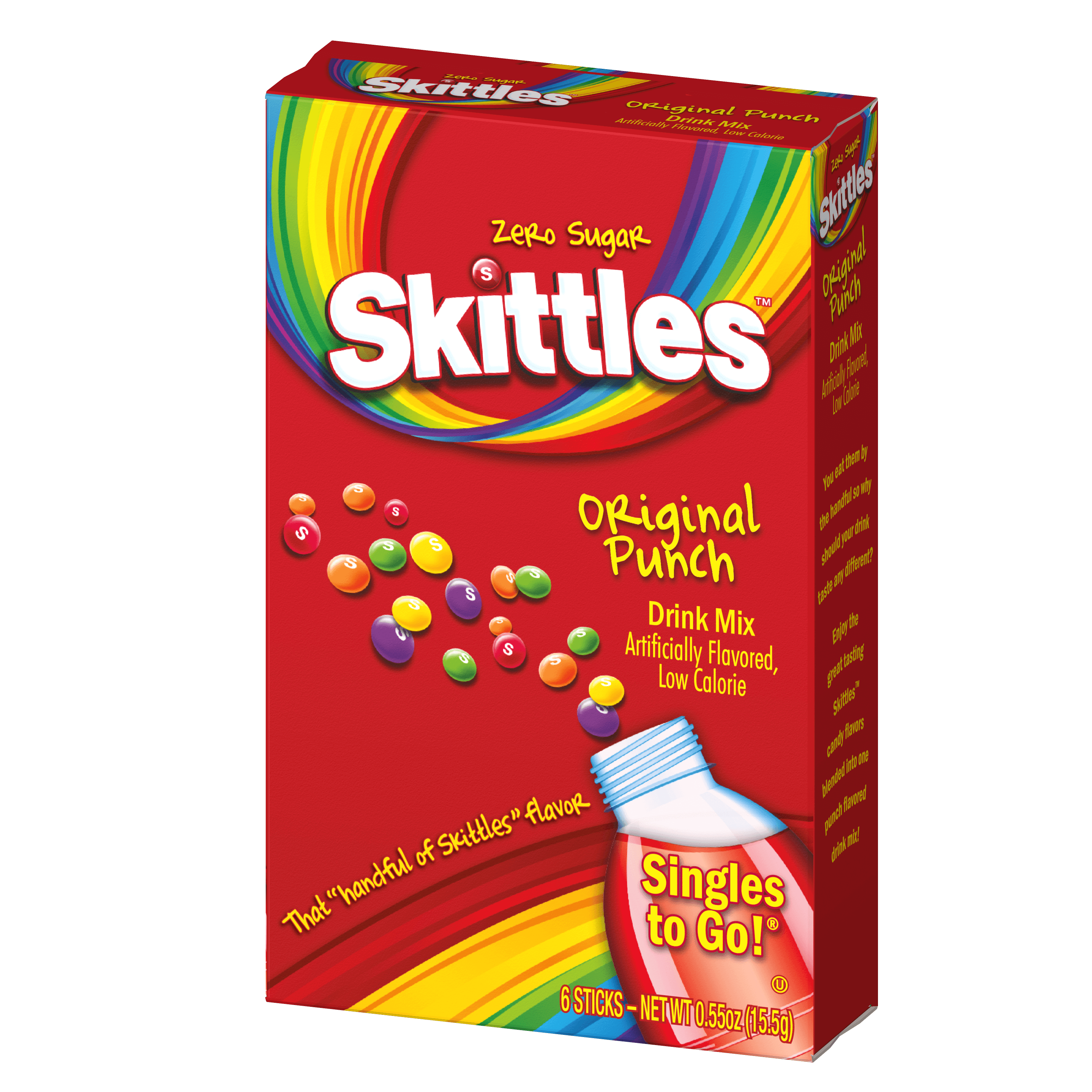 Mélange pour Breuvage Skittles Saveur Punch Original - Paquet de 6 Sachets Individuels