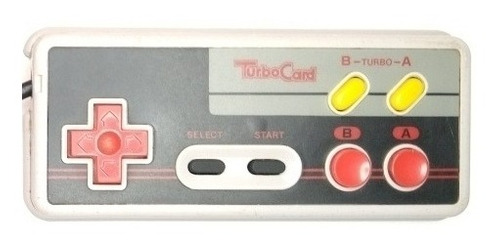 Manette Turbo Pour NES / Nintendo Entertainment System Par TurboCard - Gris Noir