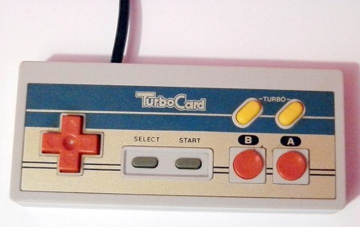 Manette Turbo Pour NES / Nintendo Entertainment System Par TurboCard - Gris Vert