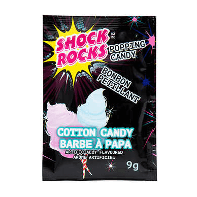 Bonbons Pétillants Shock Rocks - Barbe à Papa (9g)