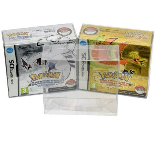 Boite Protectrice De Plastique Souple Transparente Pour Pokemon Heartgold/Soulsilver Par Evoretro