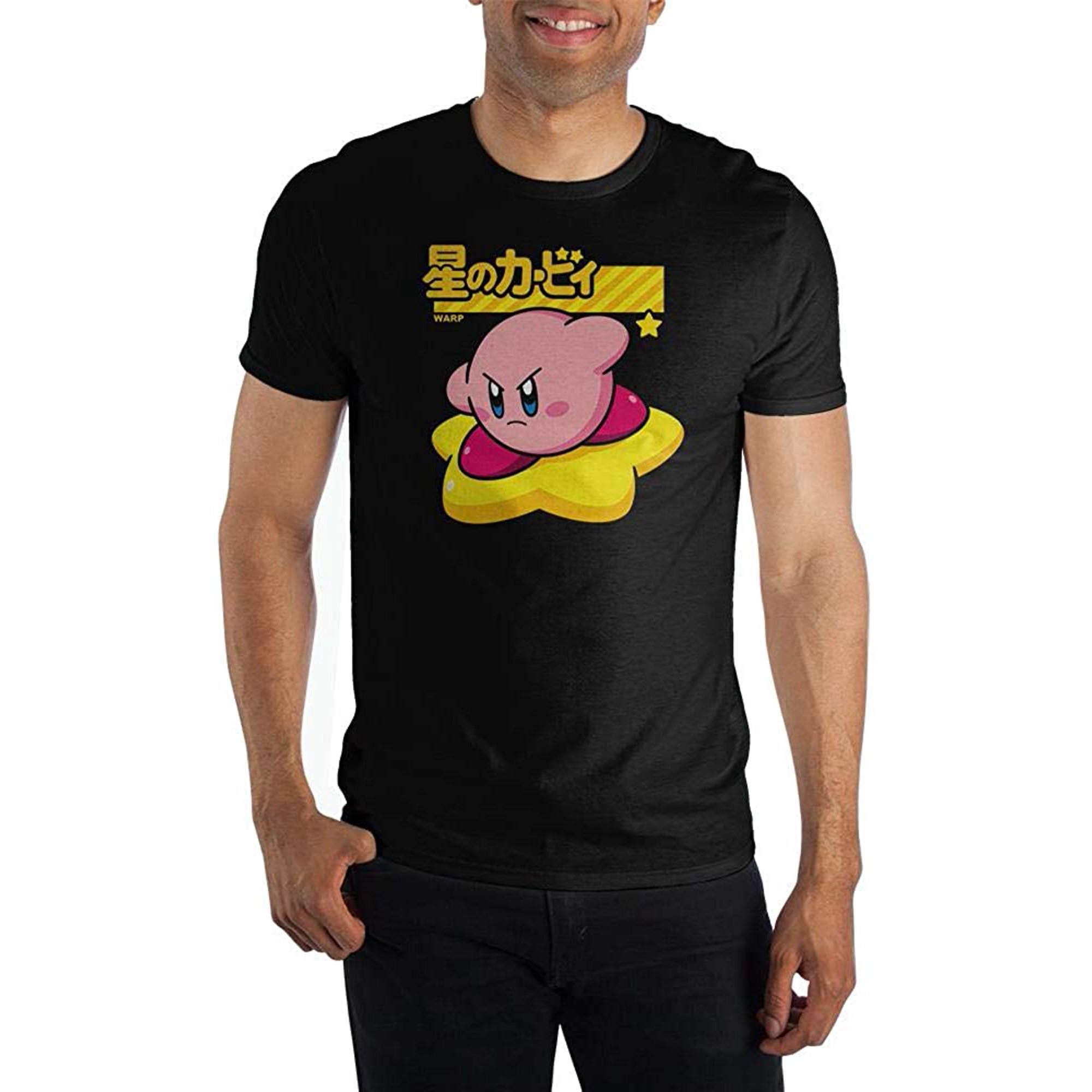 T-Shirt Kirby Par Bioworld - Kirby, Kanji et Warpstar