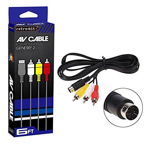 Cable AV Pour Sega Genesis Modele 2 Par Retro-Bit