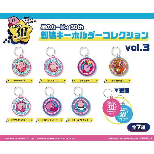 Boîte Mystère Kirby 30th Embroidery Keychain Collection Vol. 3 Par Ensky