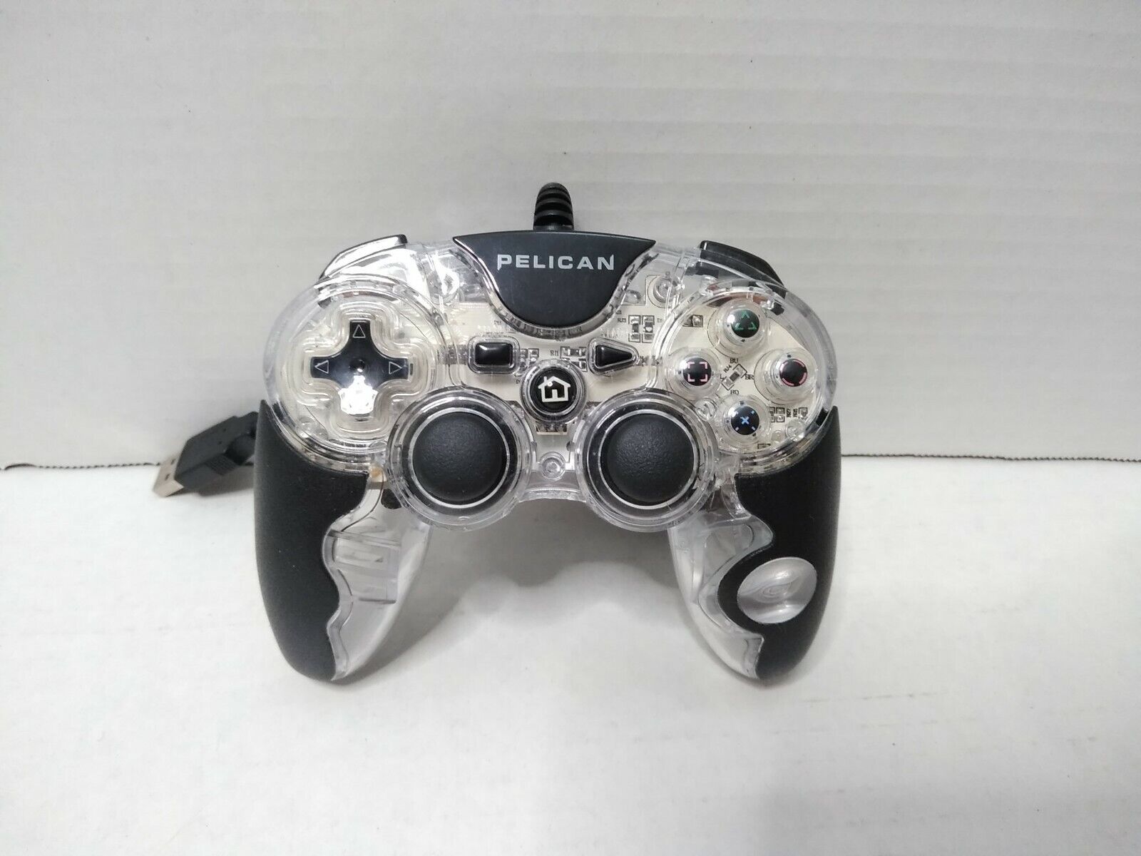 Manette Afterglow Avec Fil USB (2 Mètres) Pour PS3 / Playstation 3 / PC Par Pelican - Transparente