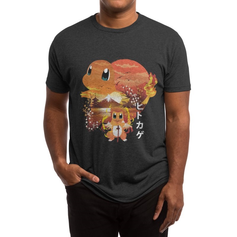 T-Shirt Threadless - Breath Of Fire Monster (Noir)