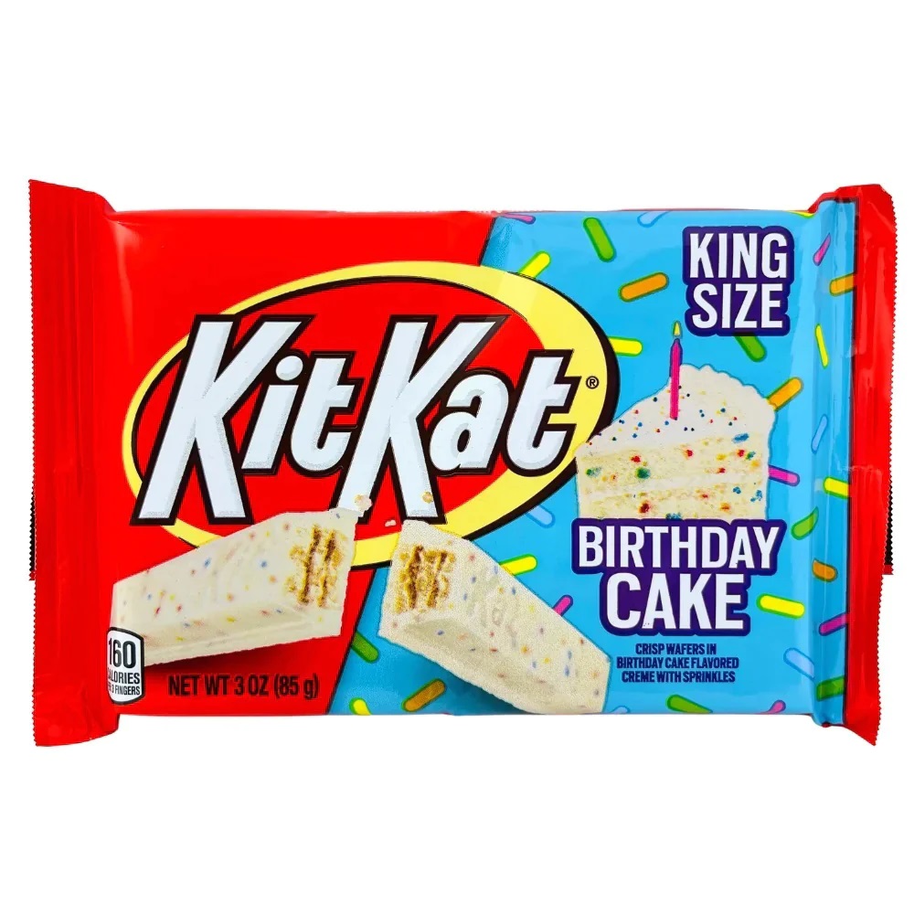 Tablette de Chocolat Kit Kat Par Hershey - Saveur Gâteau d'Anniversaire (42g)