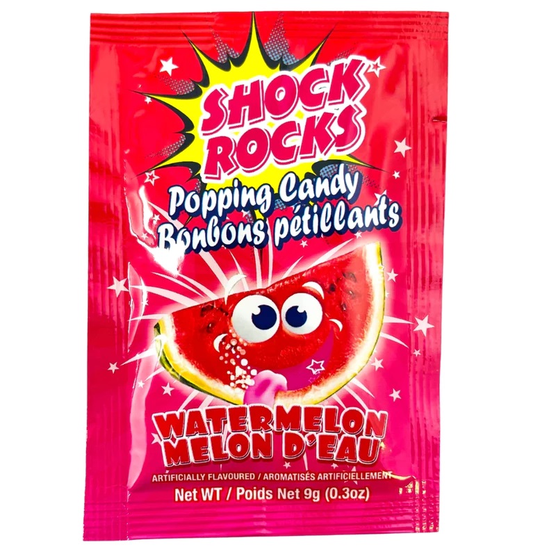 Bonbons Pétillants Shock Rocks - Melon D'Eau (9g)