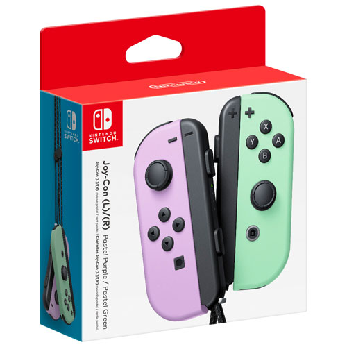 Manette Joy-Con Gauche & Droite Pour Nintendo Switch - Violet Pastel Et Vert Pastel